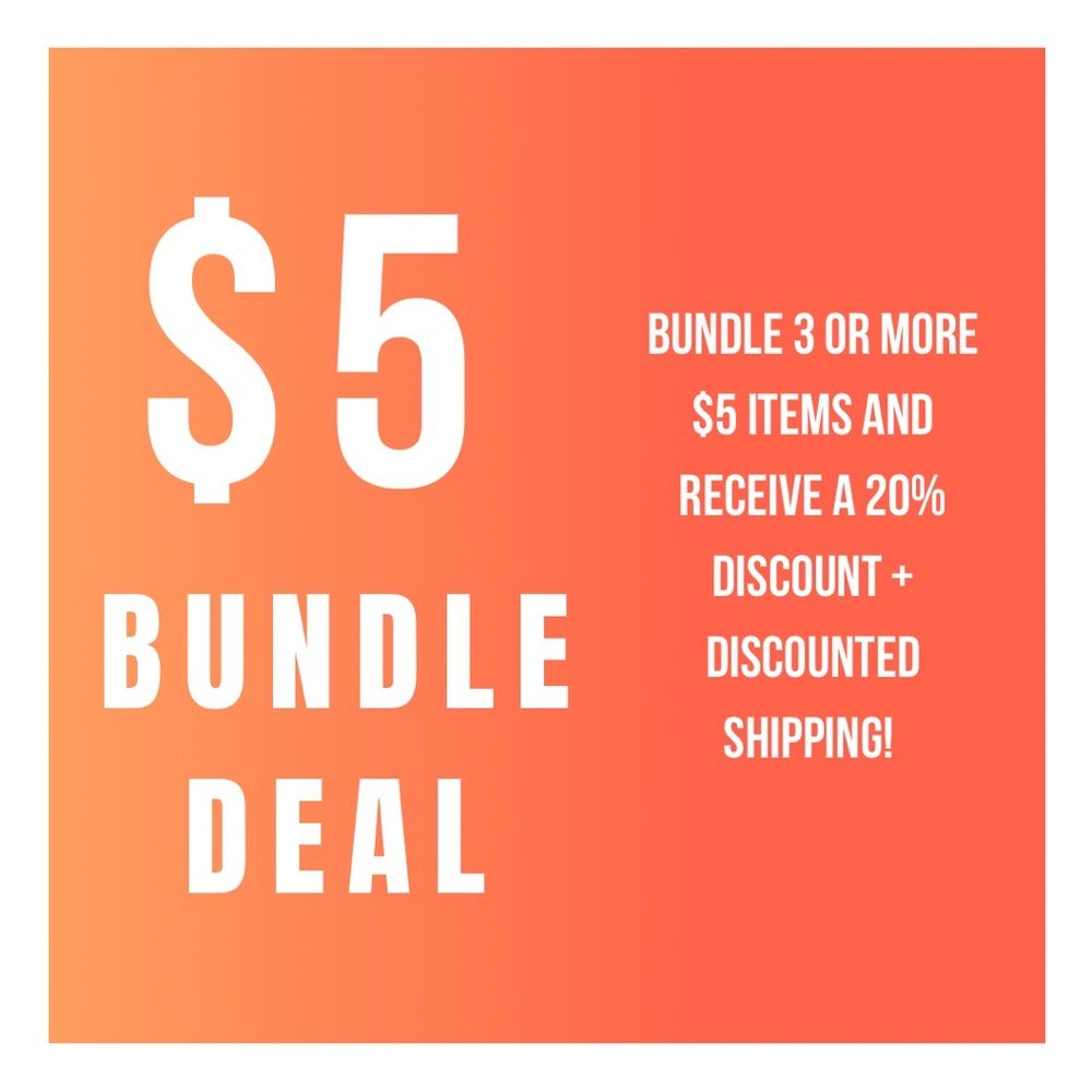 $5 Bundle Deal Poster